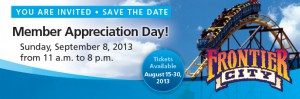 Member Appreciation Day at Frontier City
