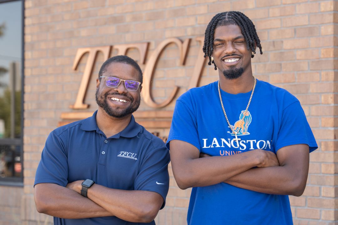 A Back to campus winner and TFCU employee.