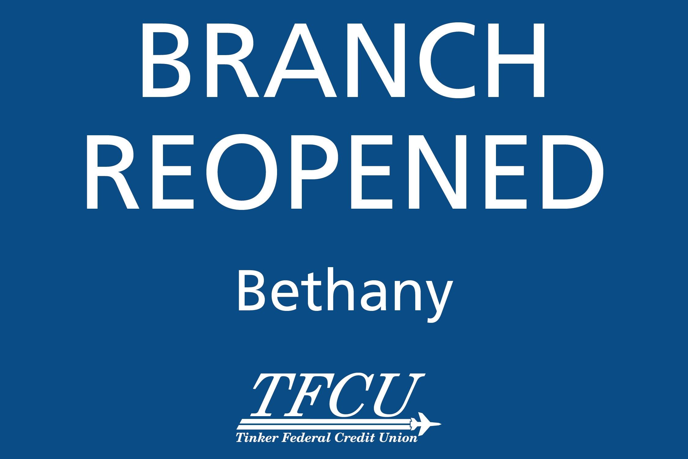 Bethany Branch Reopened