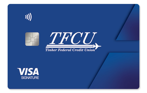 TFCU Visa Signature credit card.