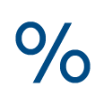 percentage sign icon