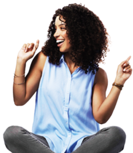 Turbo Tax happy lady
